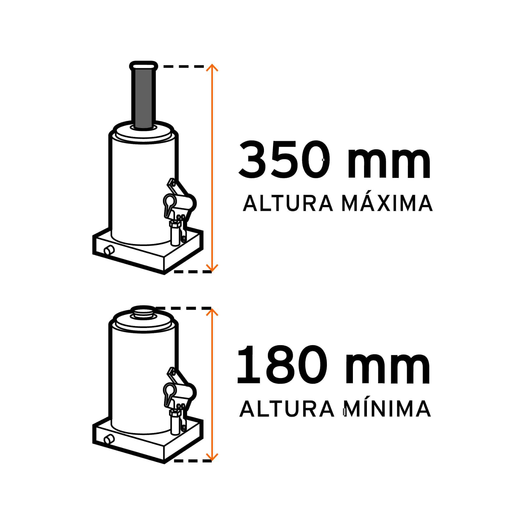 Gato Hidraulico Truper De 2 Ton Tipo Botella - Imagen 2
