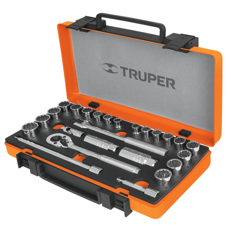 Juego de Copas Mx.Truper Cuadro 3/8" 26 Piezas