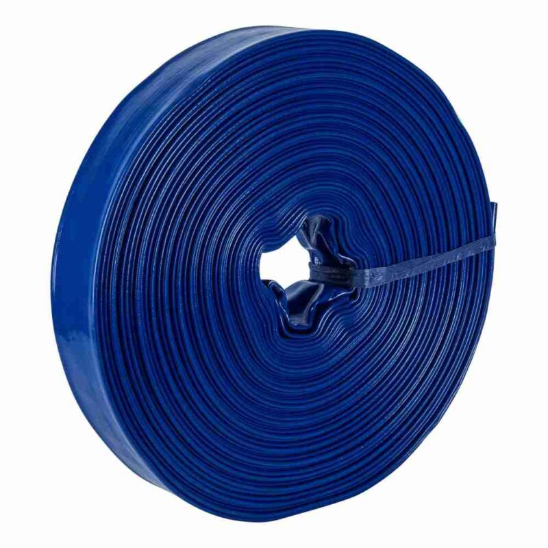 Rollo de manguera plana de 2" x 50m de descarga p/motobomba Truper