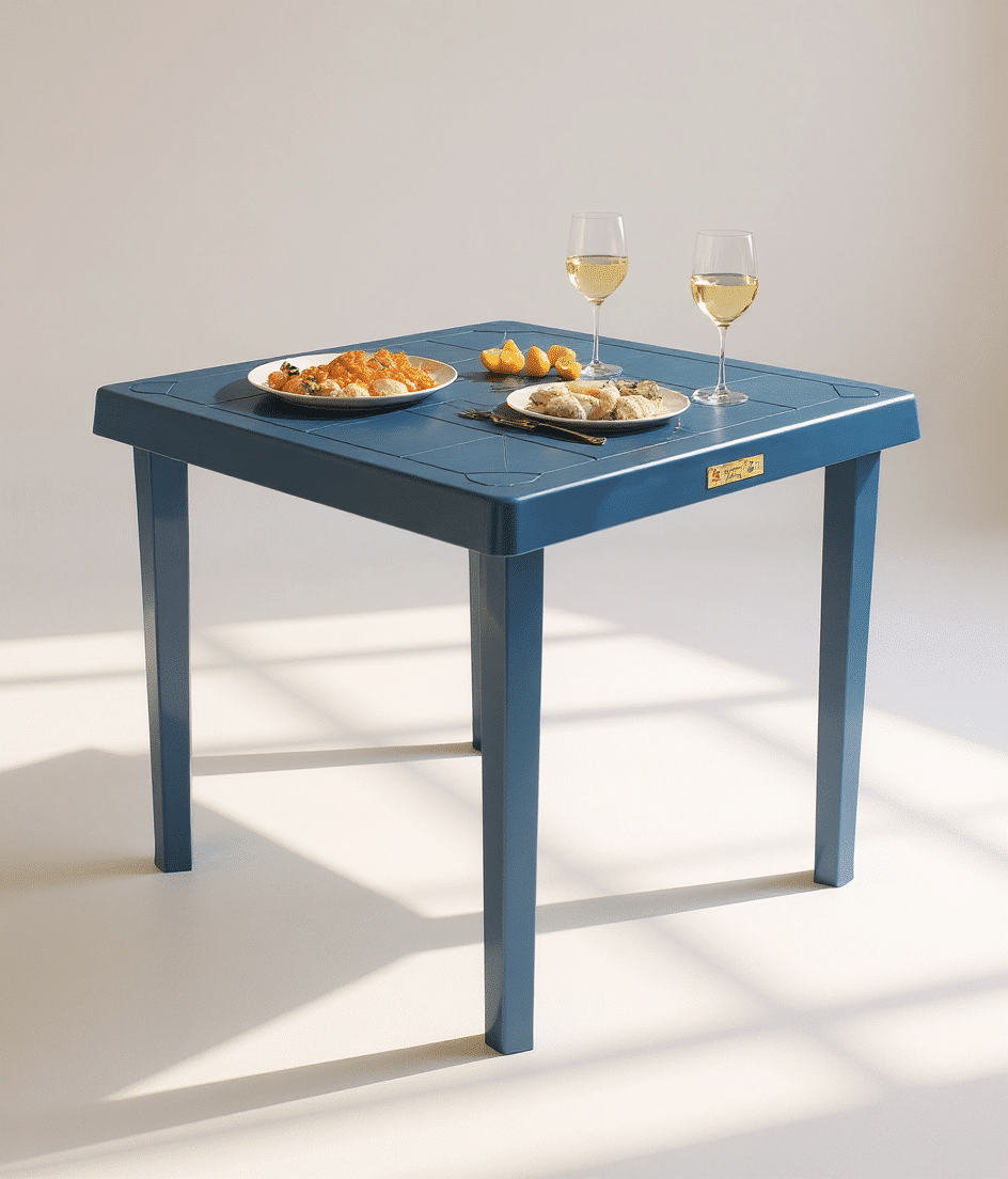 Mesa Azul Oscuro 6 Puestos Rimo