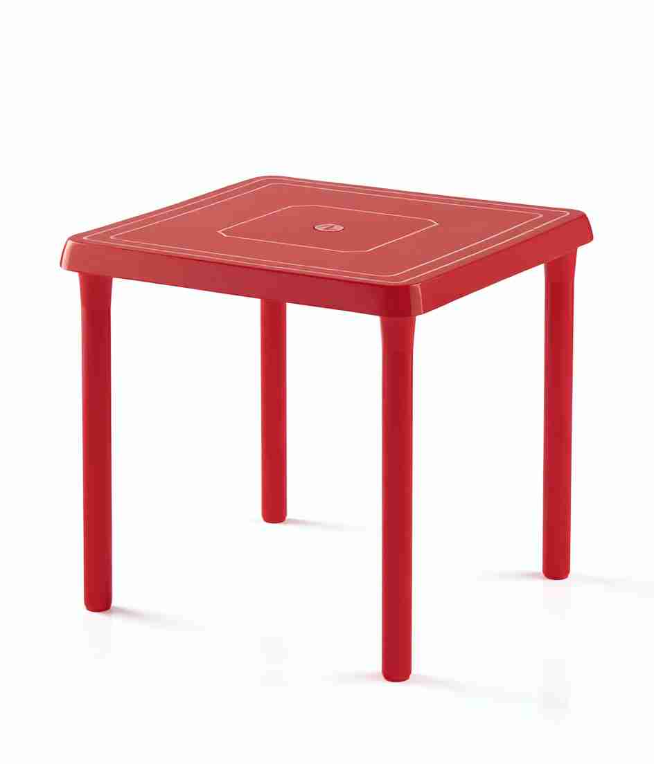 Mesa Roja 6 Puestos Rimo
