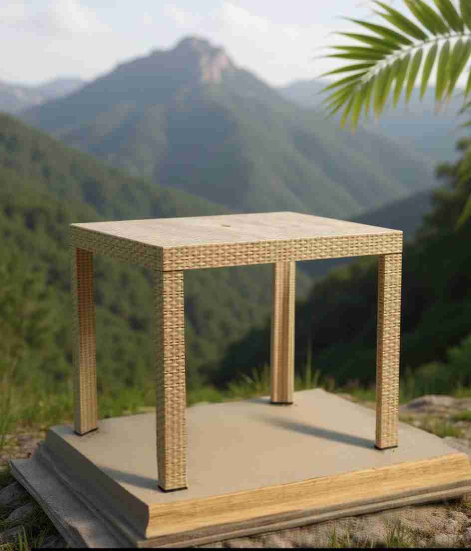 Mesa Rattan Colplast Coral 80cm 4 Puestos Exterior - Imagen 4