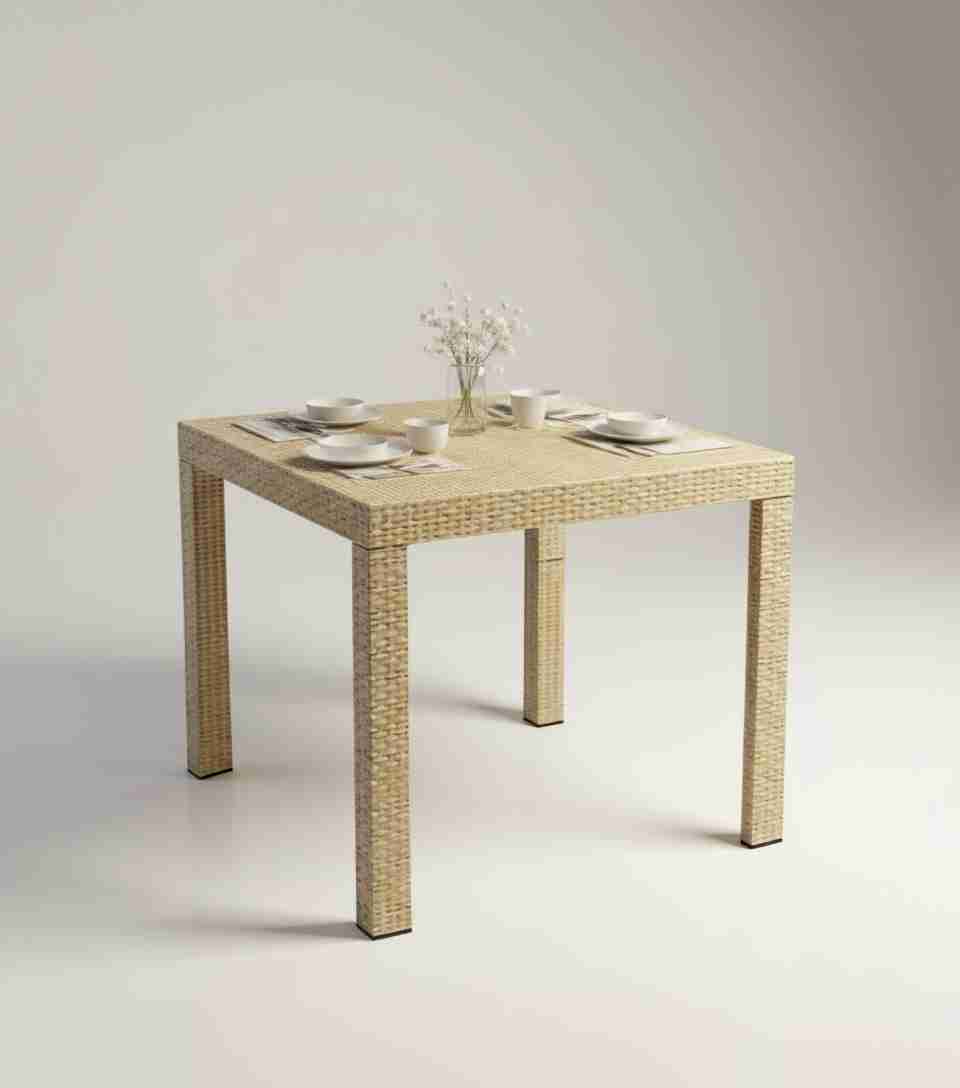 Mesa Rattan Colplast Coral 80cm 4 Puestos Exterior - Imagen 6