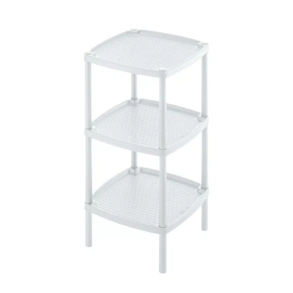 Mesa Auxiliar Rimax Shia 3 Niveles Cuadrada Multiusos