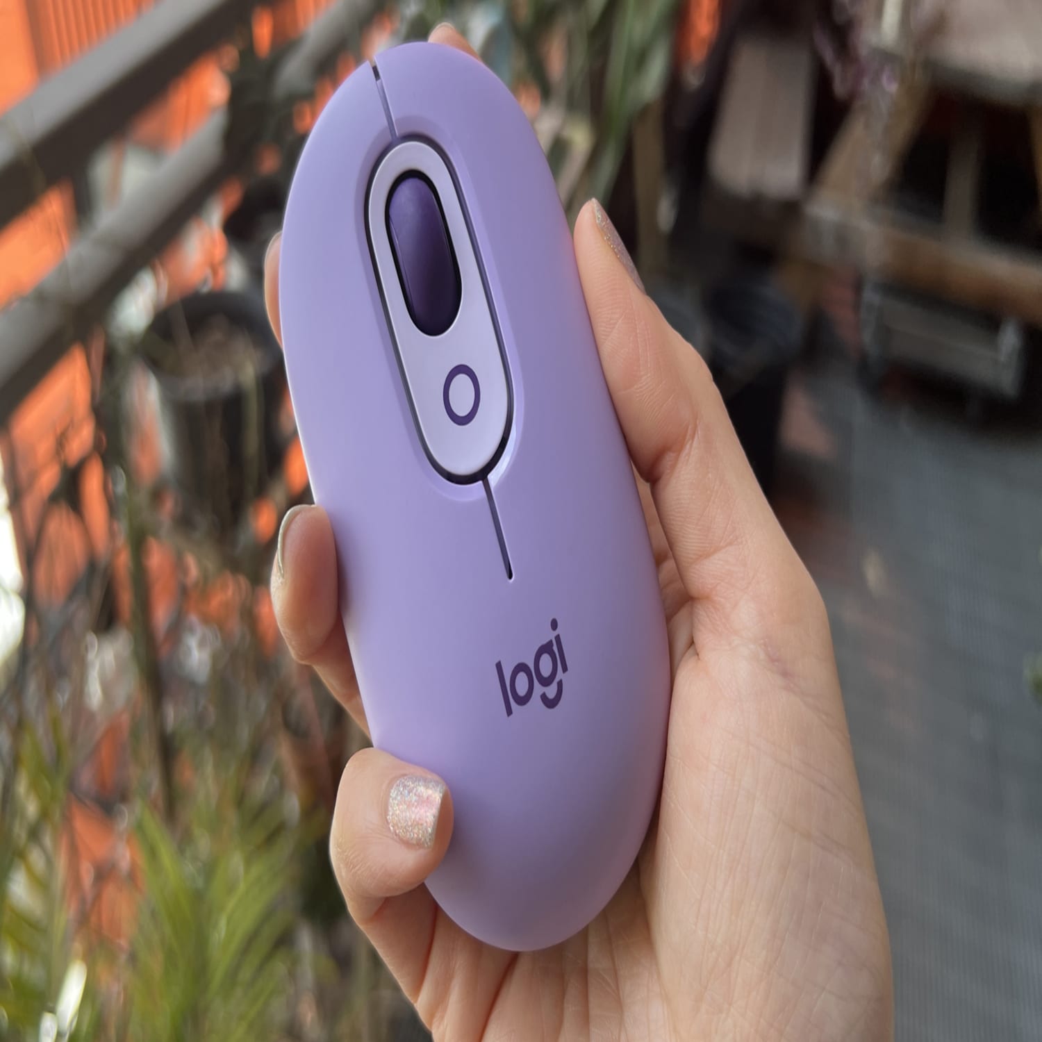 Mouse Bluetooth Logitech POP Cosmos Lavanda USB - Imagen 10