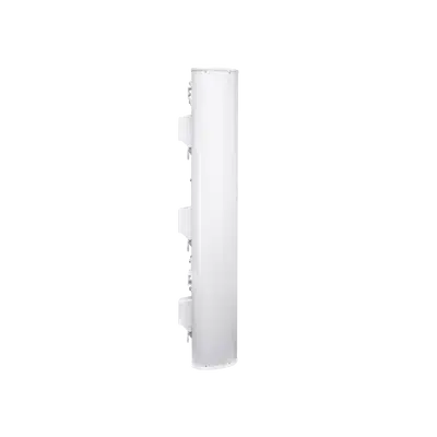 Antena de internet sectorial Ubiquiti airPrism AP-5AC-90-HD vista lateral de su carcasa blanca para exterior