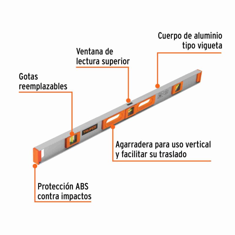 Nivel Profesional 36" Truper
