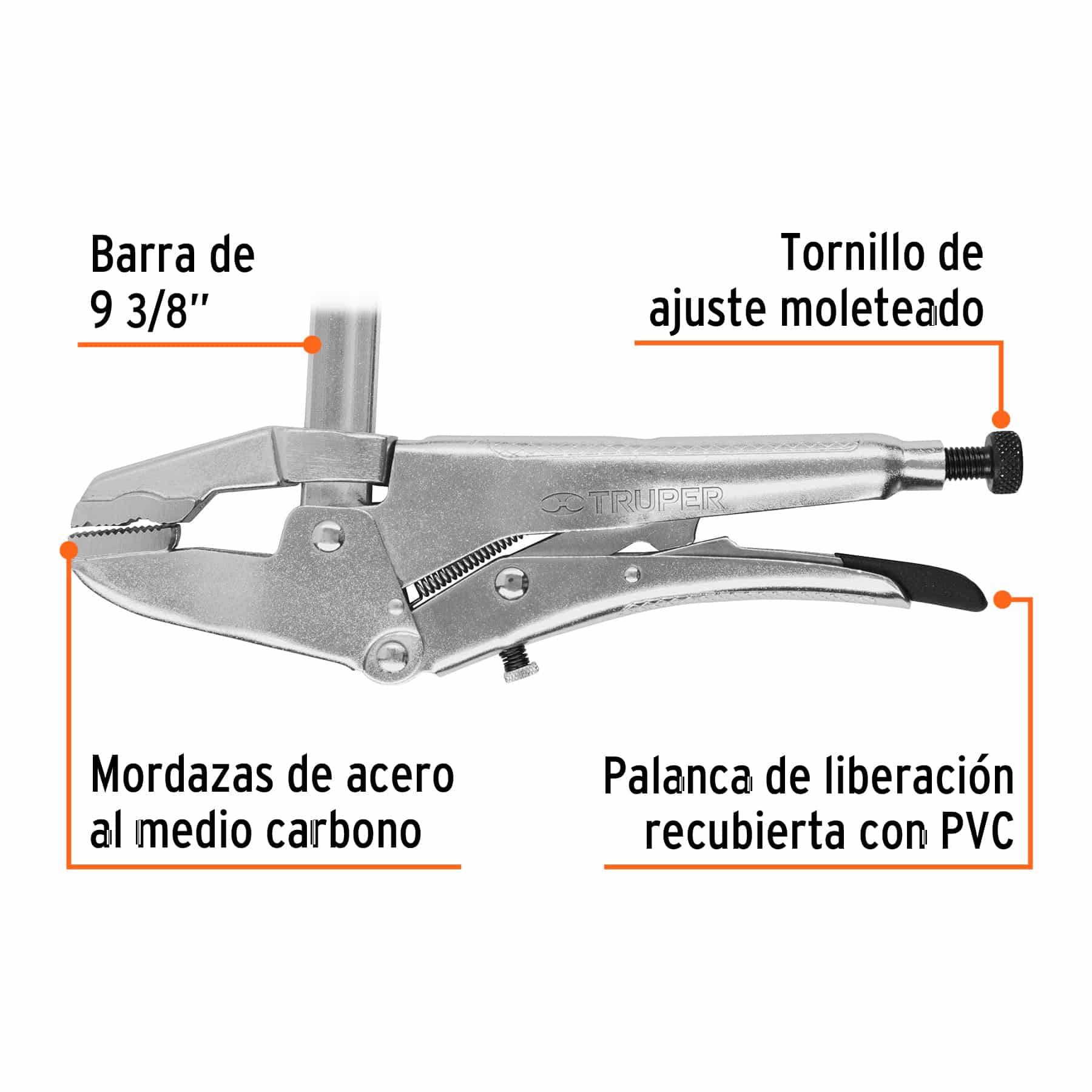 Pinza Tipo Sargento Truper 8 Pulgadas T17469 - Imagen 2