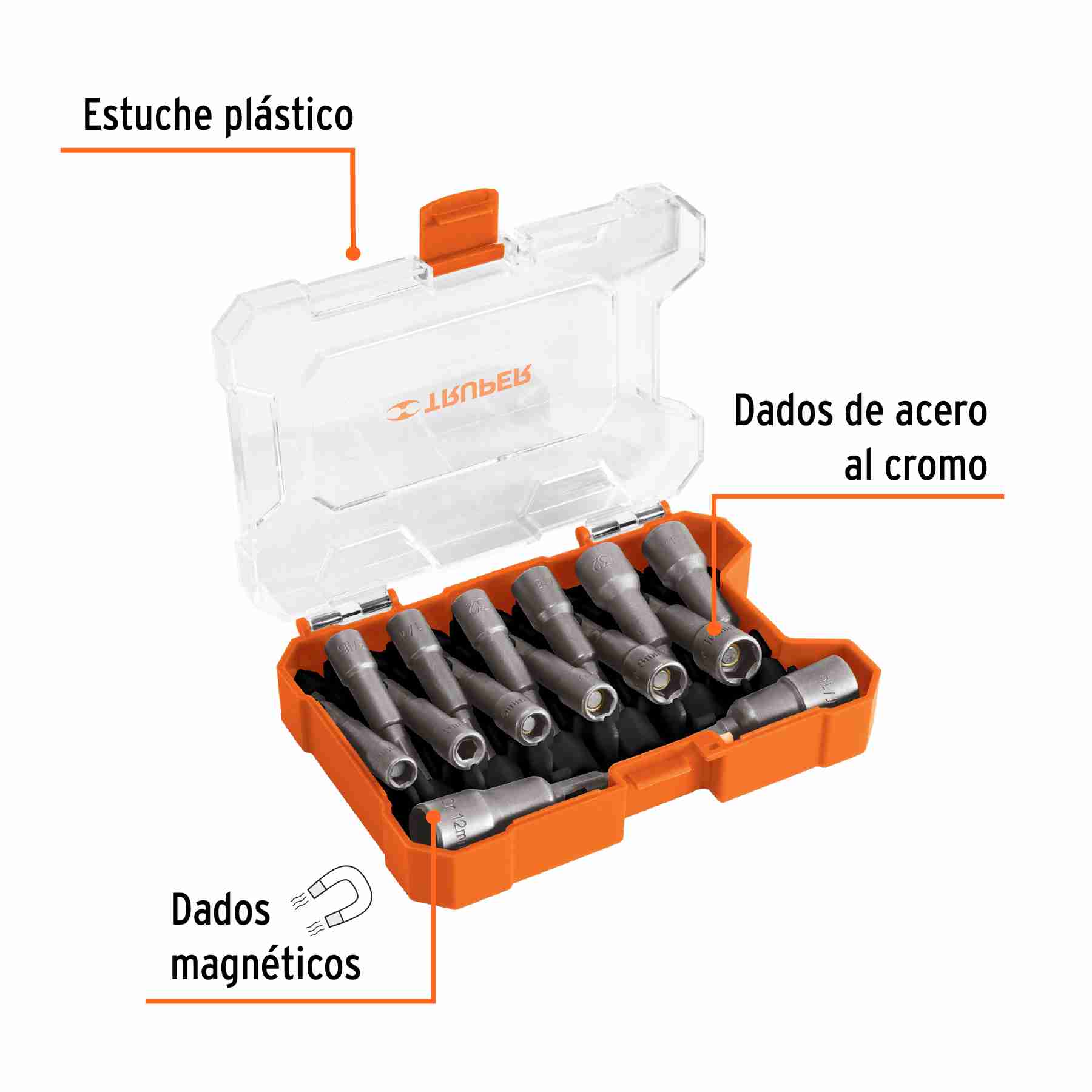 Dados Magnéticos para Taladro Truper 14 piezas - Imagen 4