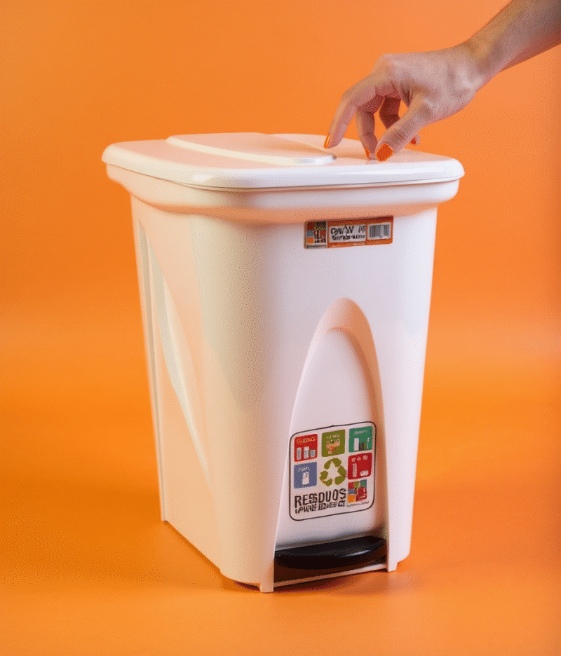 Papelera Pedal 25L Rimo Manos Libres Cocina