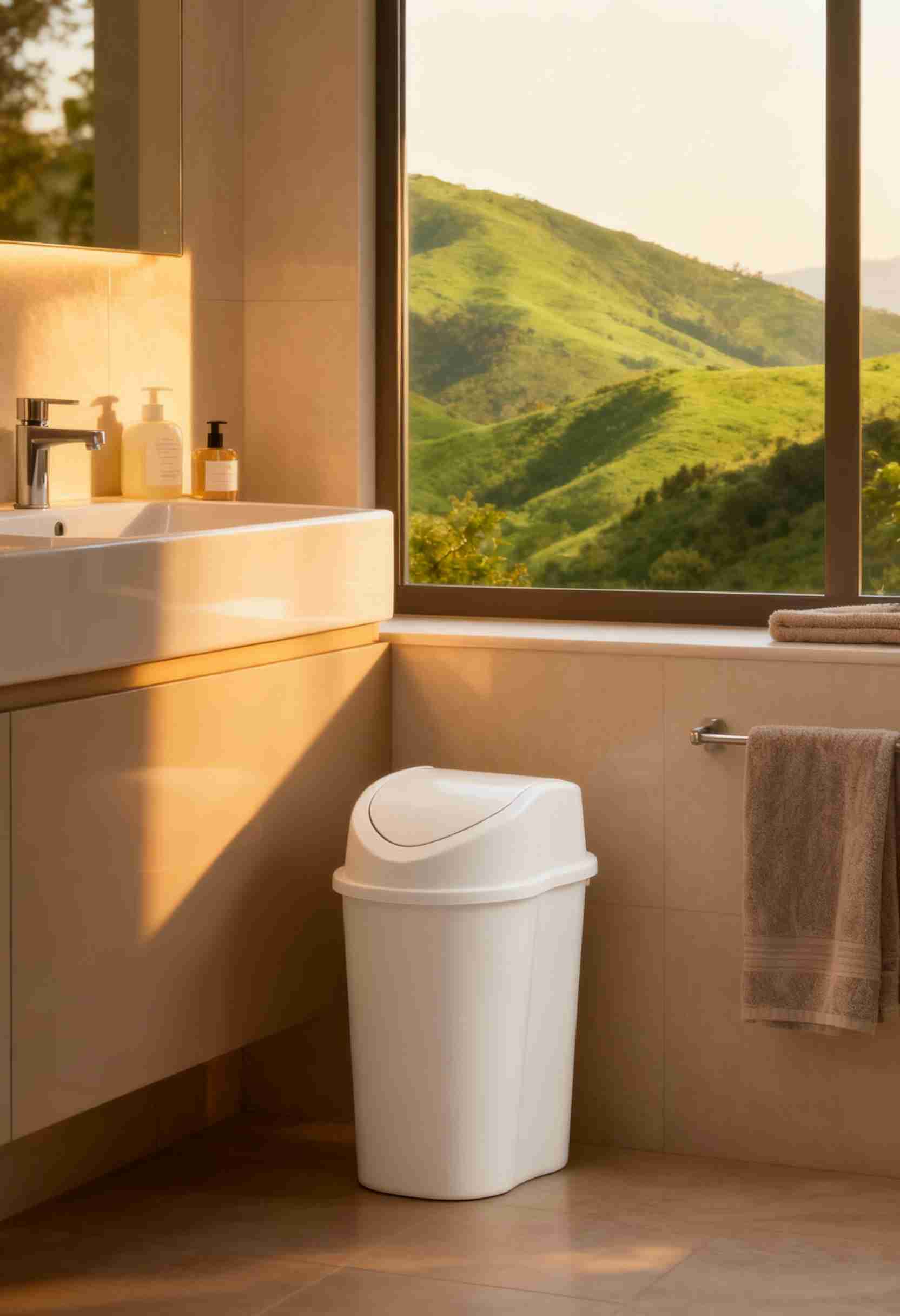 Papelera Vaivén Rimax Style 5L Tapa Oscilante Compacta - Imagen 3
