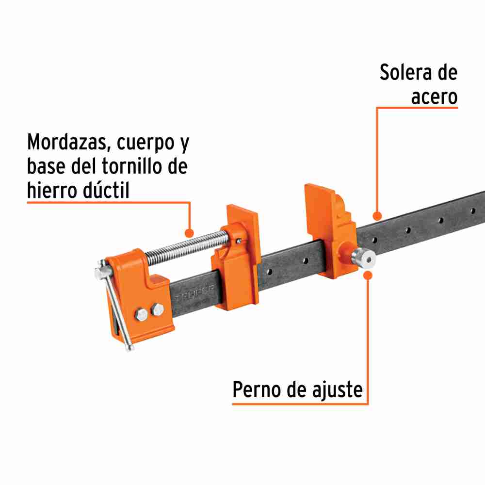 Sargento de solera 60" de acero