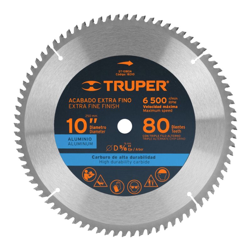 Disco Sierra Truper Alum. 5/8"X10"X 100Dtes St-10100A