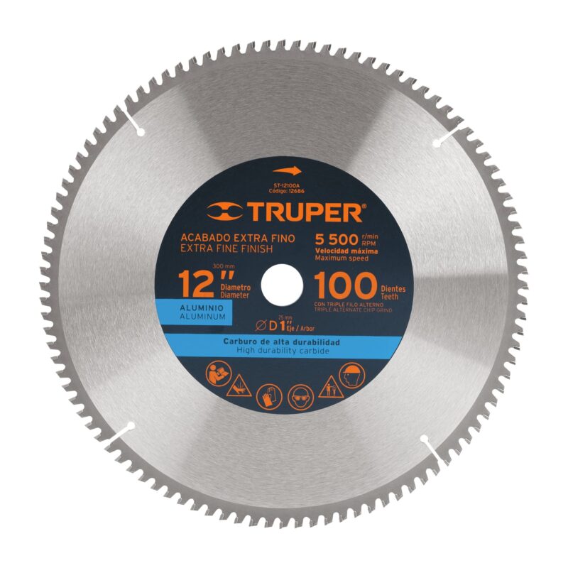 Disco Sierra P/Aluminio 12" 100 Dtes