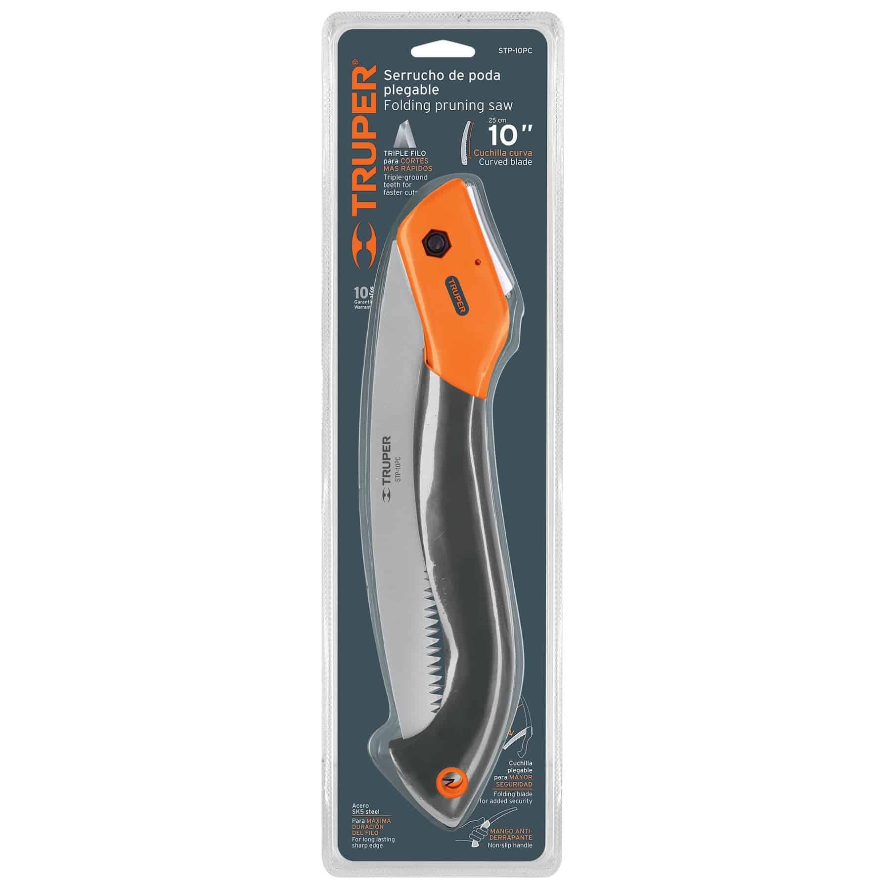 Serrucho Plegable Hoja Curva De 10" Truper Stp-10 - Imagen 2