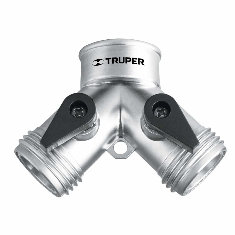 Adaptador para 2 Mangueras Cromado