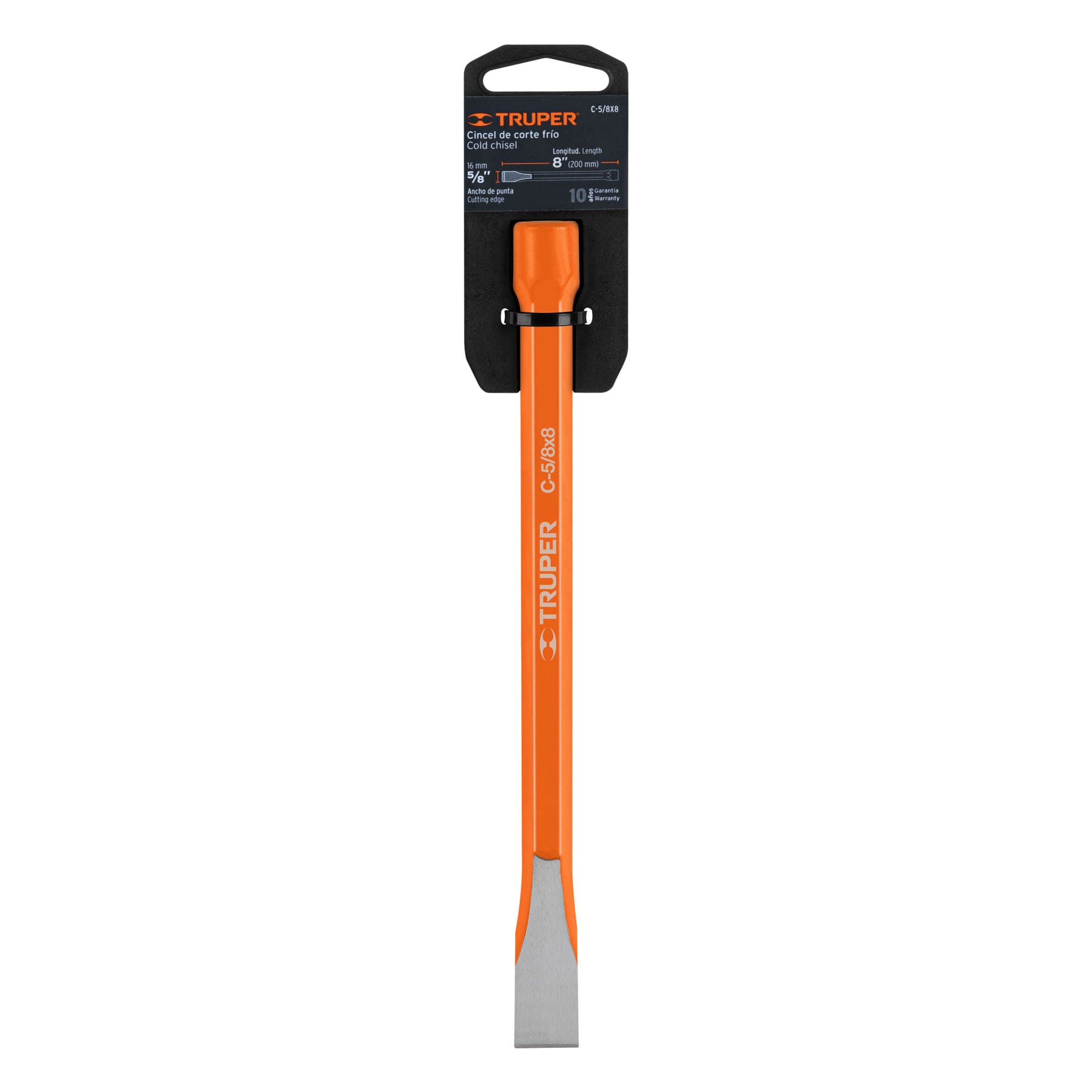 Cincel Pala Truper 5/8x8 Acero Cromo Vanadio - Imagen 2