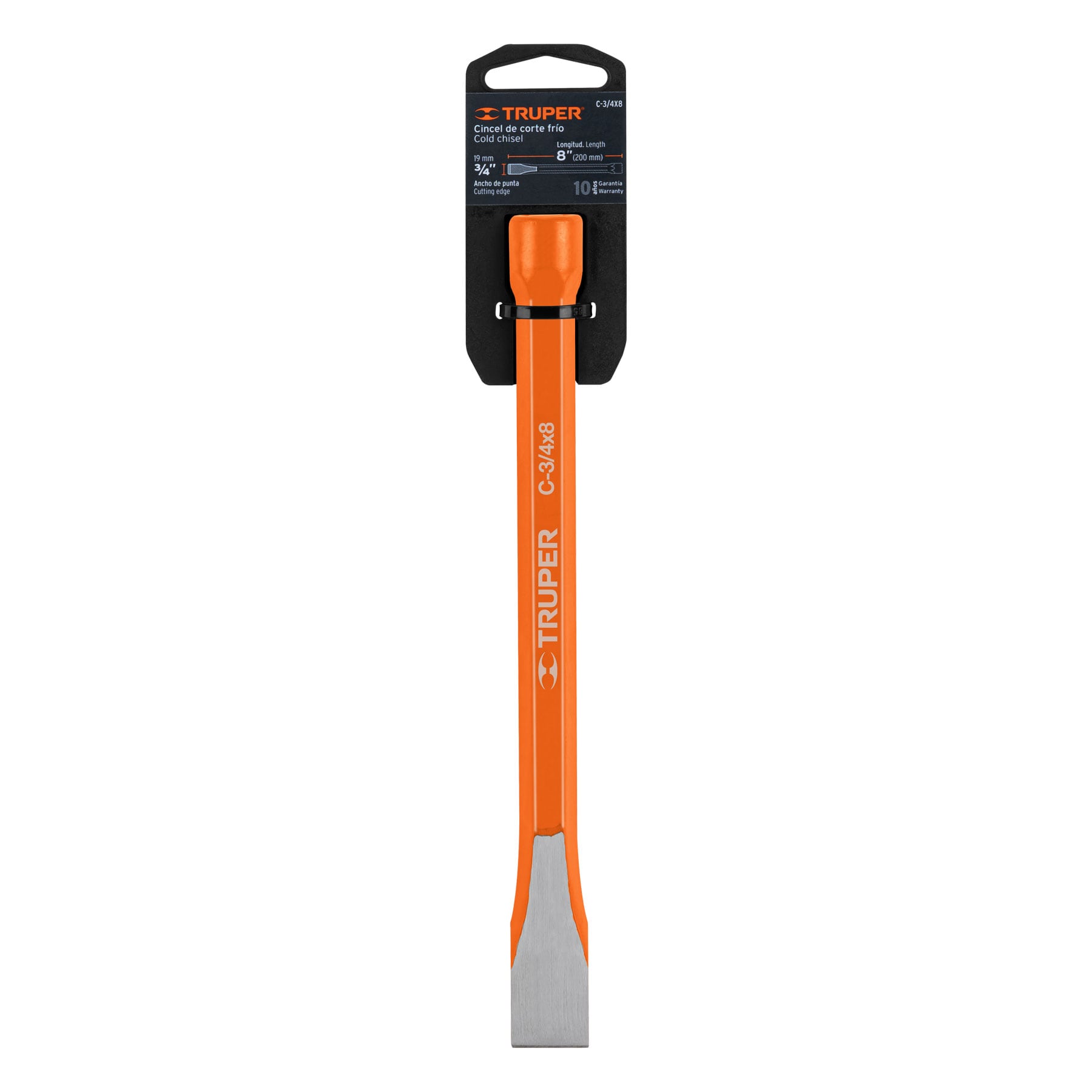 Cincel Pala Truper 3/4x8 Acero Cromo Vanadio - Imagen 2
