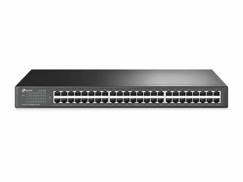 Switch NO administrable 48 puertos RJ45 10/100 Mbps para rack TL-SF1048 Tp link