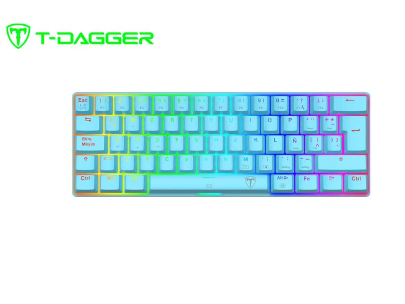 Teclado Gamer Mecánico T-Dagger Arena RGB 60% USB