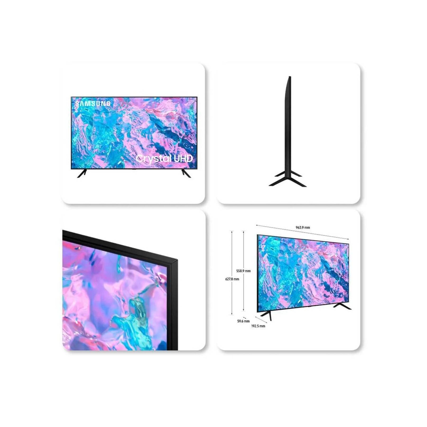 Televisor Samsung 43 Pulgadas 4K Smart TV CU7000 UHD - Imagen 3