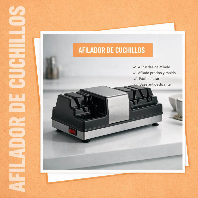 Afilador de cuchillos eléctrico Joserrago M-WKS800 de tres etapas