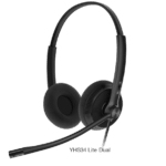 Diadema con cable profesional Yealink YHS34 para teléfonos de oficina y centros de llamadas
