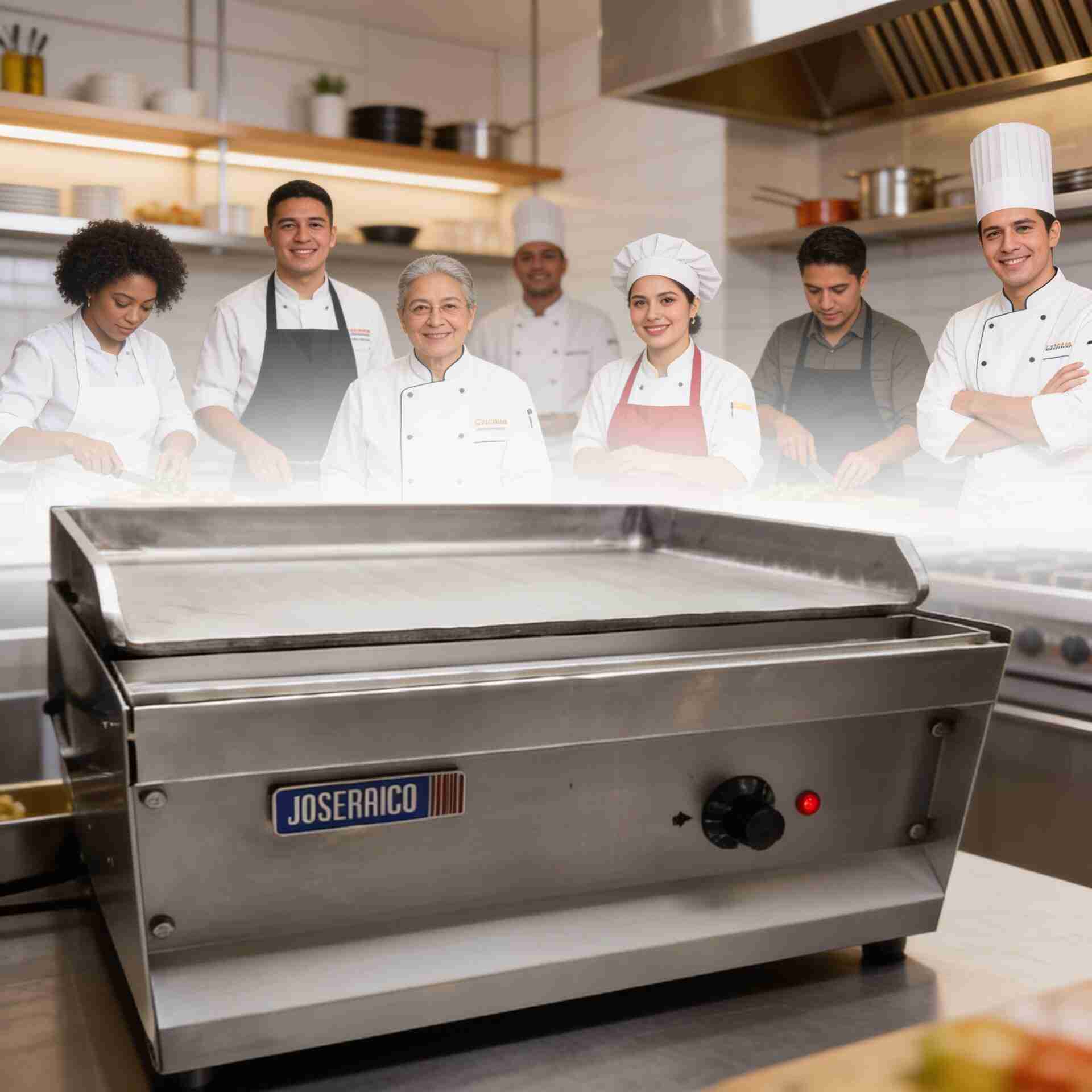 Asador plancha eléctrico de sobremesa Joserrago M-3E 1.600 W hierro fundido - Imagen 7