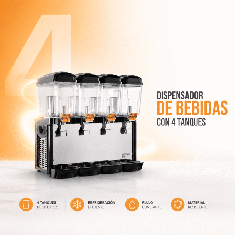 Joserrago M-4M Dispensador Bebidas 4 Tanques Industrial
