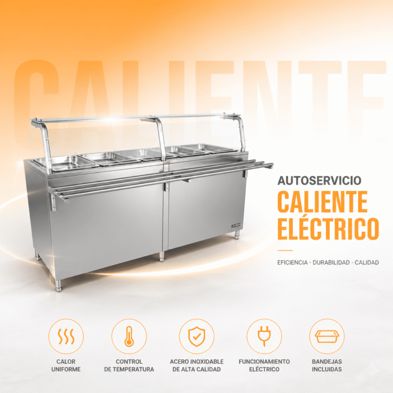 Autoservicio caliente eléctrico 4.500 W Joserrago M-768 línea modular