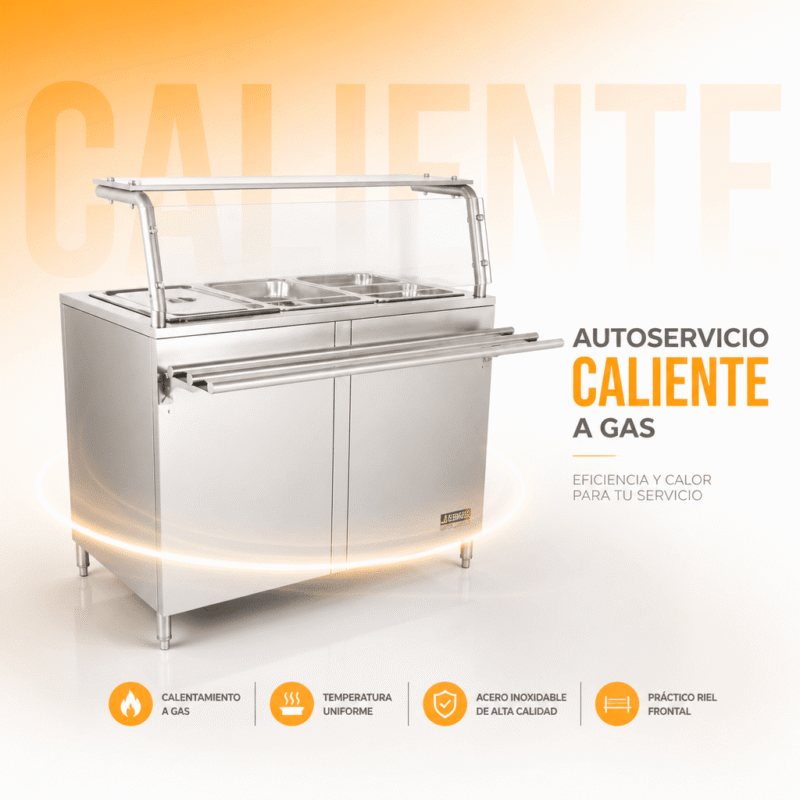 Autoservicio caliente a gas 30.000 BTU Joserrago M-769 acero inoxidable