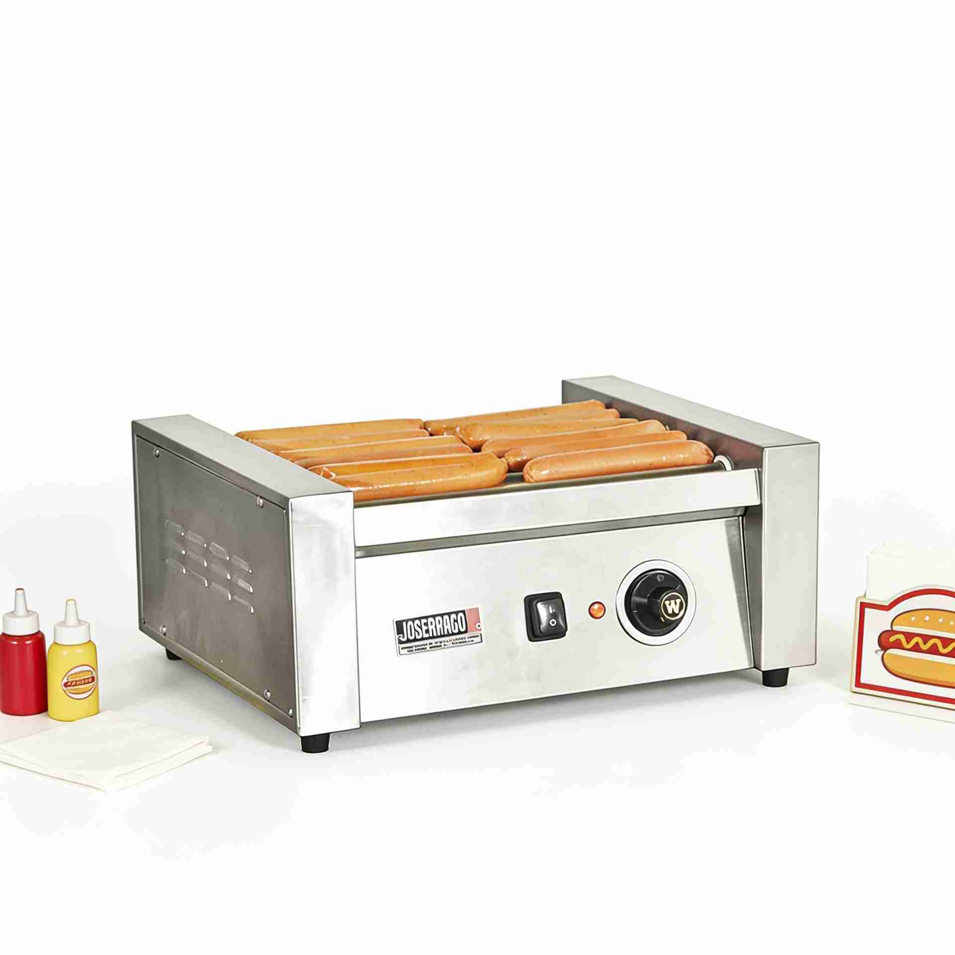 Asador de salchichas rotatorio Joserrago M-RG7 7 rodillos 12 salchichas - Imagen 7