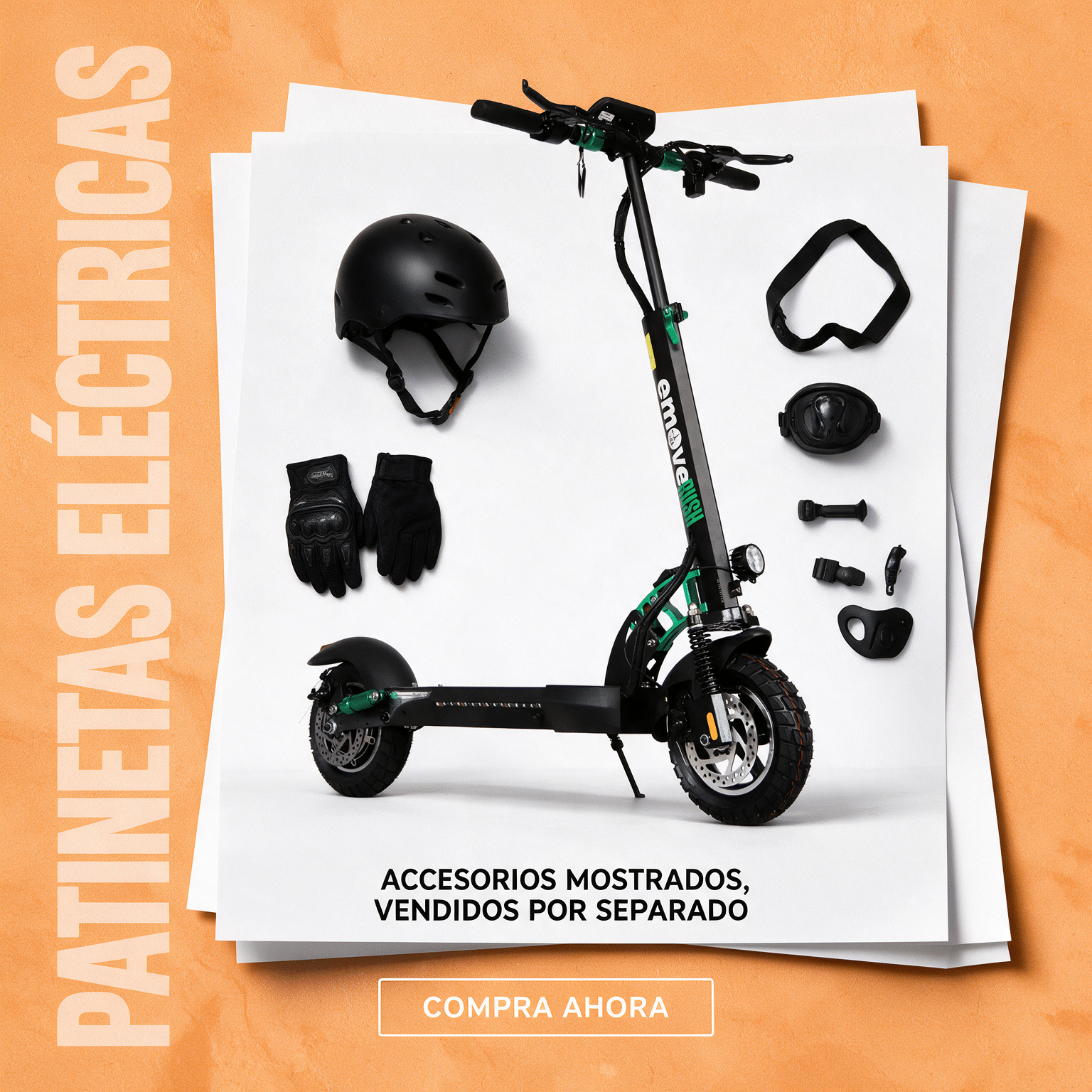Patineta Eléctrica EMOVE Rush - 550W, hasta 35 km/h, Plegable - Imagen 6