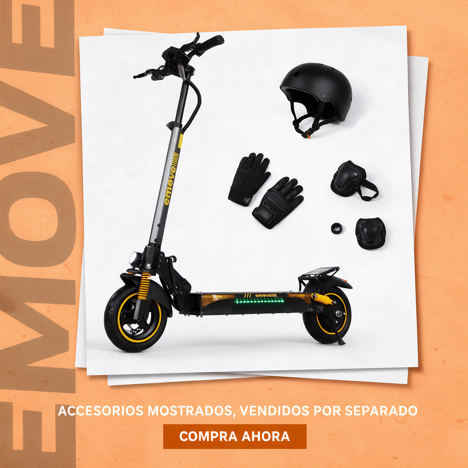 Patineta Eléctrica EMOVE Train - 1000W, hasta 50 km/h, Plegable - Imagen 2