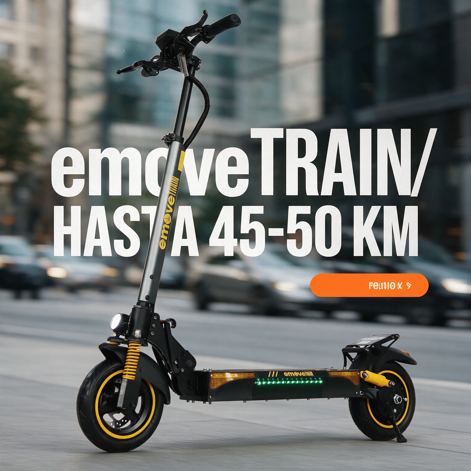 Patineta Eléctrica EMOVE Train - 1000W, hasta 50 km/h, Plegable - Imagen 3