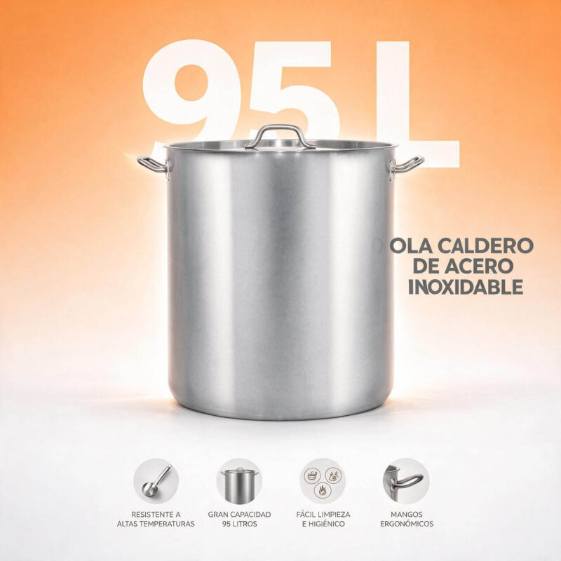 Caldero en acero inoxidable 95 litros Joserrago M-05050.21 No. 50