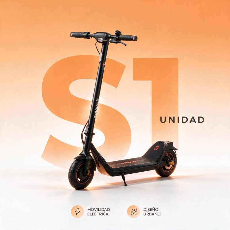 Patineta Eléctrica EMOVE S1 - 350W, hasta 25 km/h, Plegable