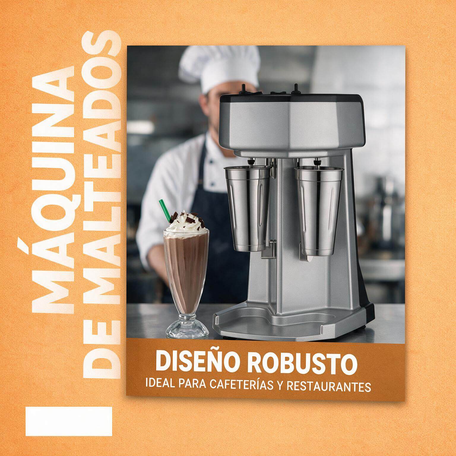 Malteadora doble Waring WDM240X 2 motores y 3 velocidades acero inox - Imagen 3
