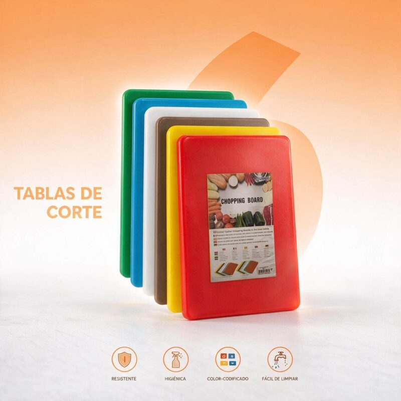 Tablas de corte 51 x 38 cm Joserrago M-62150 set x 6 en polipropileno