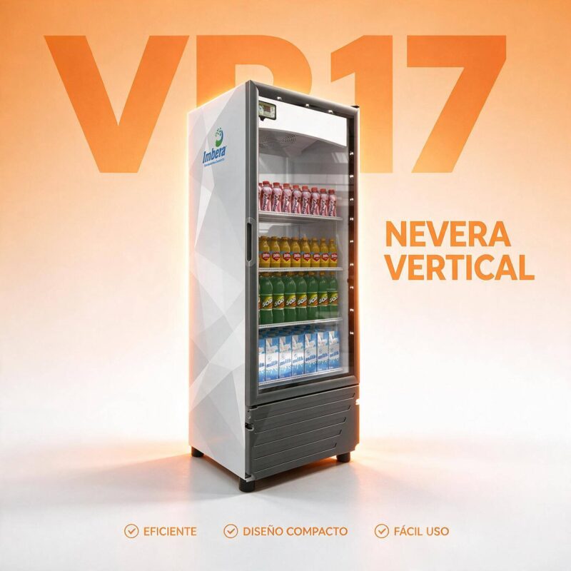 Nevera vertical 1 puerta 493 L Joserrago M-VR17 en vidrio No Frost