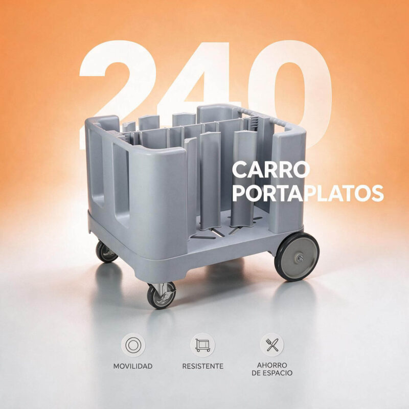 Carro portaplatos Joserrago M-JW-DC240 polietileno para 300 platos