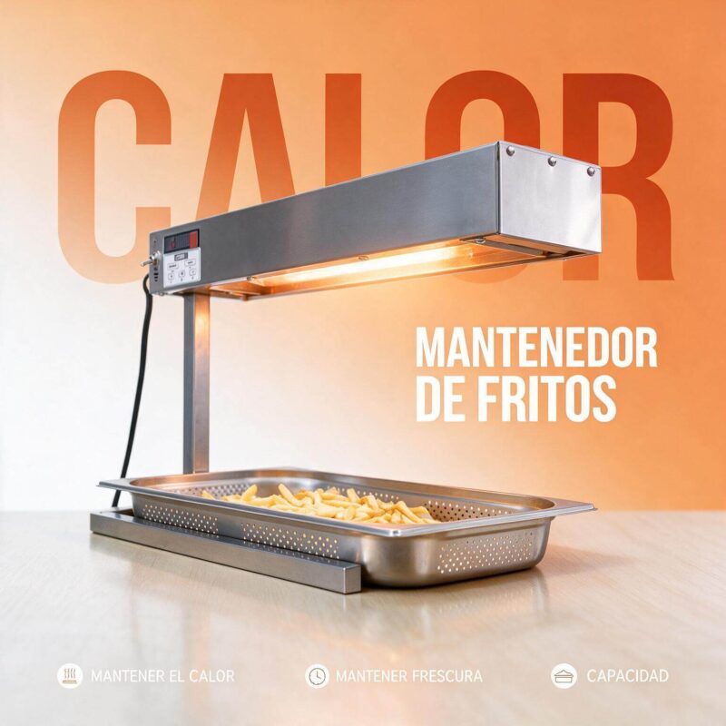 Lámpara infrarroja con base 61 cm Joserrago M-1406 mantenedor de fritos