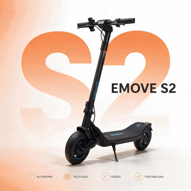 Patineta Eléctrica EMOVE S2 - 400W, hasta 25 km/h, Plegable