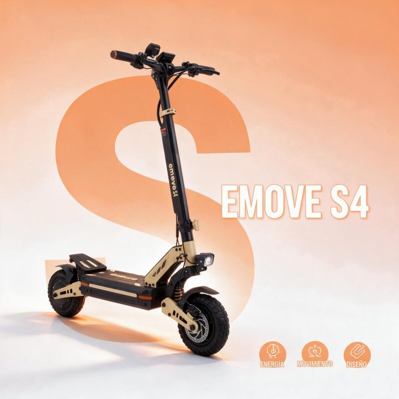 Patineta Eléctrica EMOVE S4 - 1600W, hasta 40 km/h, Plegable