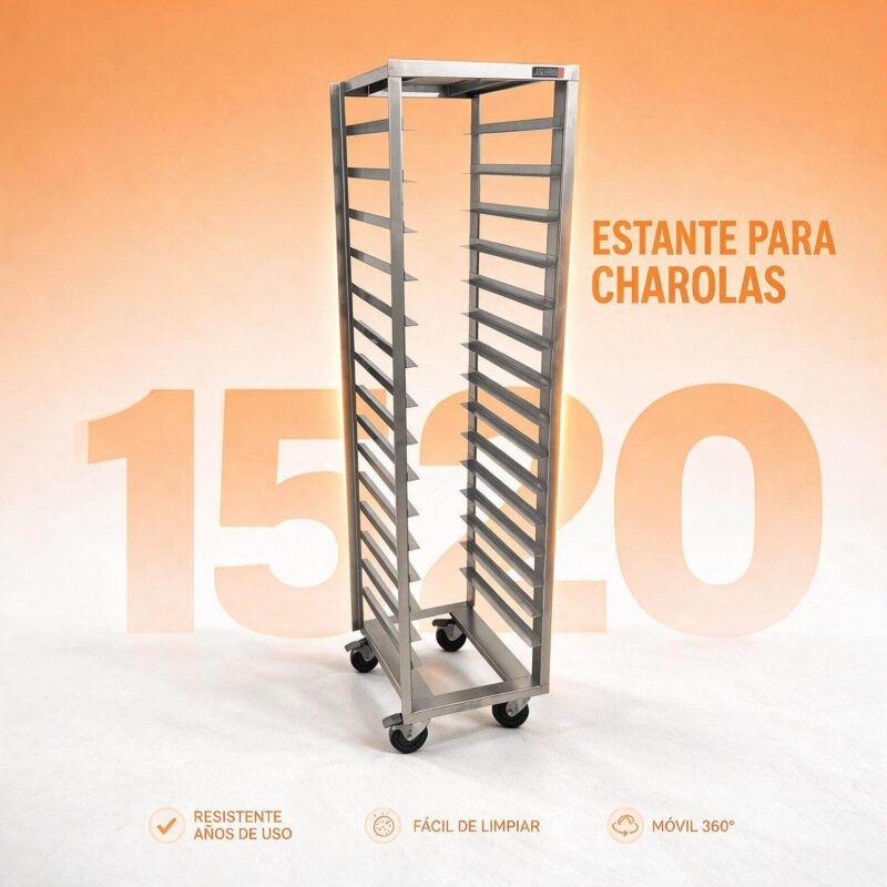 Escabiladero sencillo para bandejas Joserrago M-1520B acero inoxidable