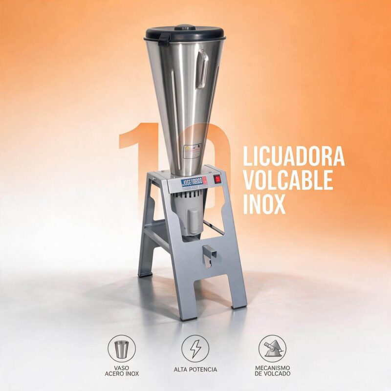 Licuadora industrial volcable 15 litros Skymsen LAR-15 en acero inox