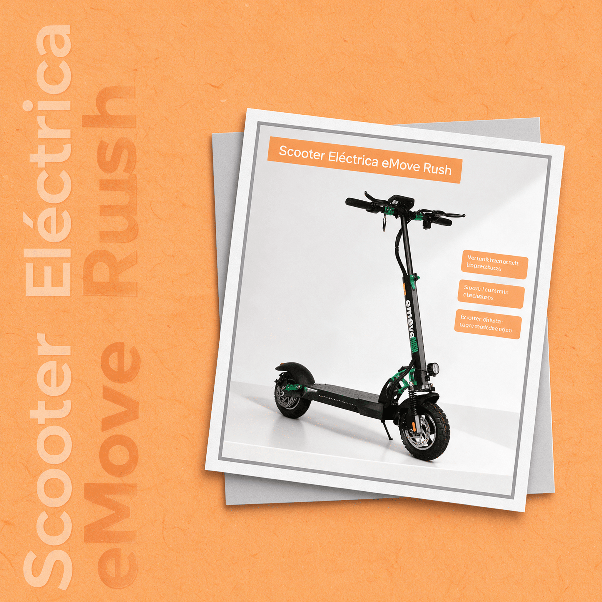 Patineta Eléctrica EMOVE Rush - 550W, hasta 35 km/h, Plegable - Imagen 4