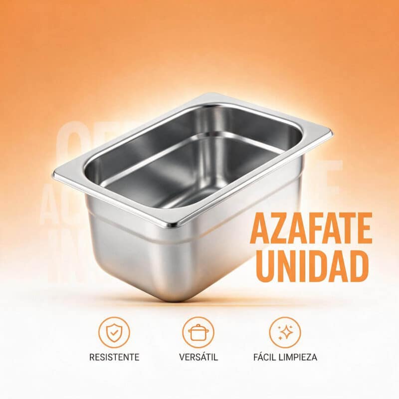 Azafate gastronorm 1/6 GN x 15 cm Joserrago M-C26150 acero 2.5 litros