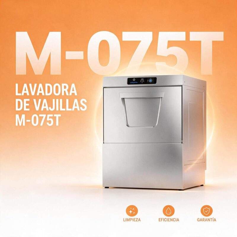 Lavavajillas industrial de bajo mesón M-075T hasta 576 platos por hora