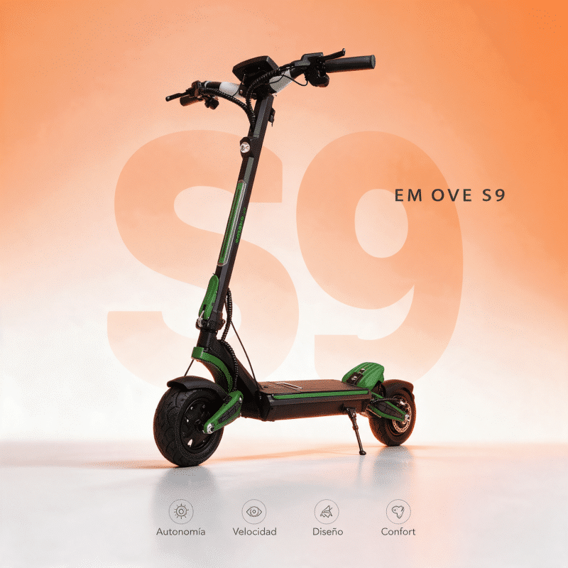 Patineta Eléctrica EMOVE S9 - 800W, hasta 40 km/h, Batería Extraíble